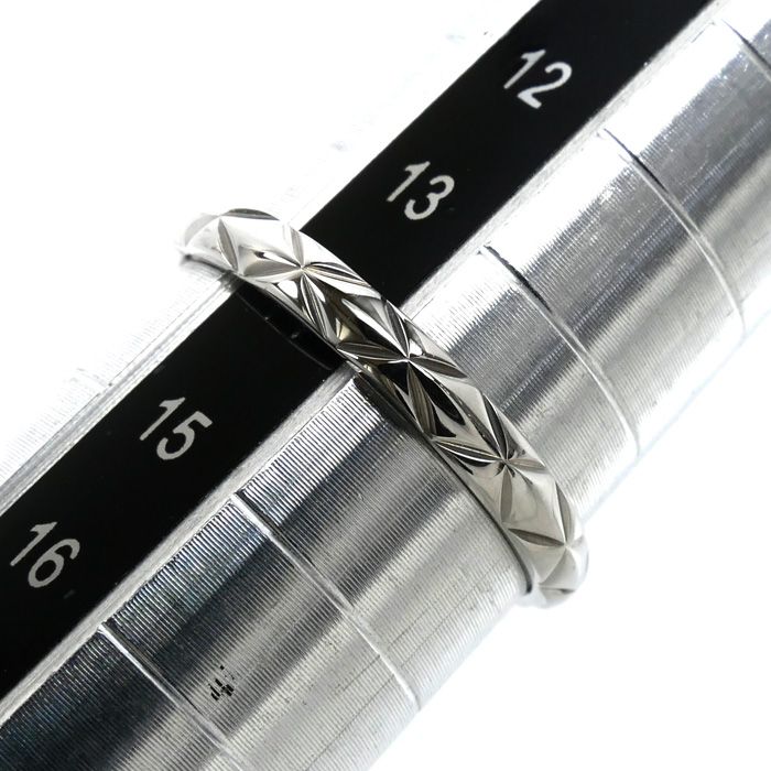 CHANEL シャネル Pt950プラチナ マトラッセ リング・指輪 14号 54 3.2g
