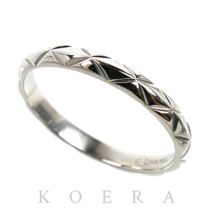 CHANEL シャネル Pt950プラチナ マトラッセ リング・指輪 14号 54 3.2g