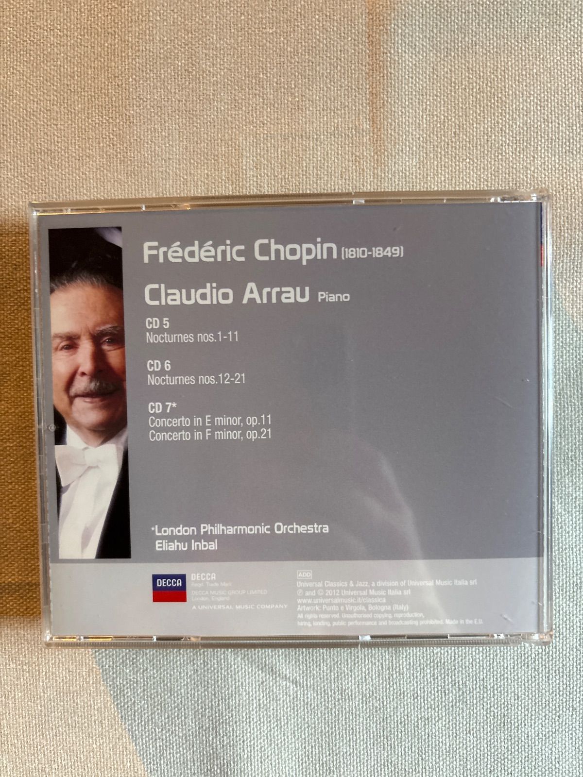 Claudio Arrau plays Chopin クラウディオ・アラウ 輸入盤 - メルカリ