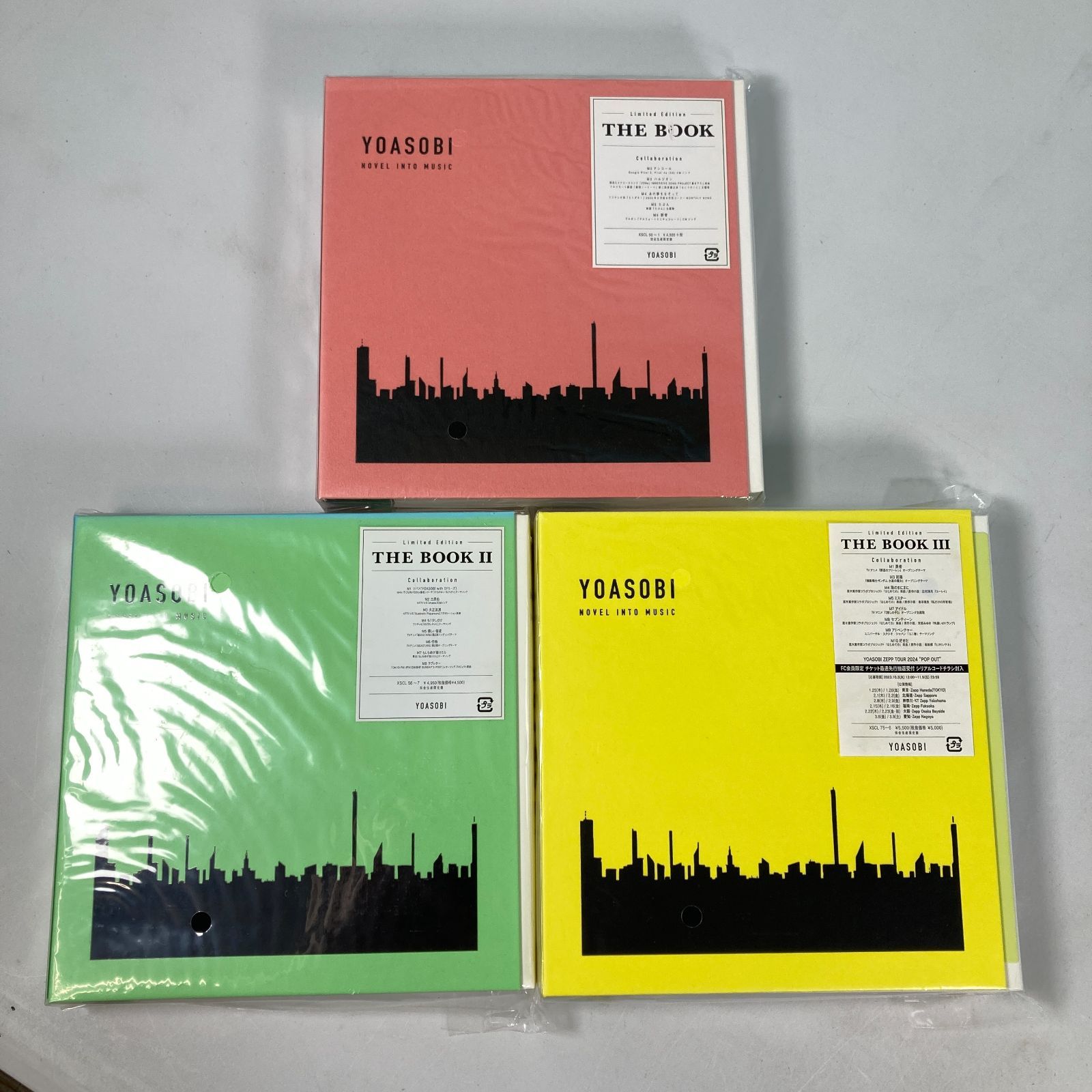 大清水21-01-1004]YOASOBI THE BOOK ⅠⅡ Ⅲ 完全生産限定盤 特典付