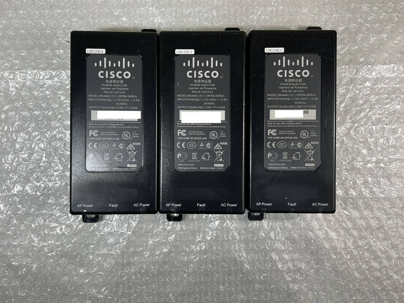 ◇Cisco DPSN-35FB A PoEインジェクター 3台 通電確認済 - メルカリ