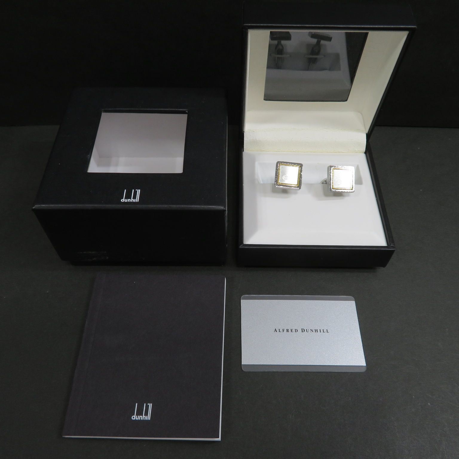 4857☆カフス□アルフレッドダンヒル(ALFRED DUNHILL)□送料込み