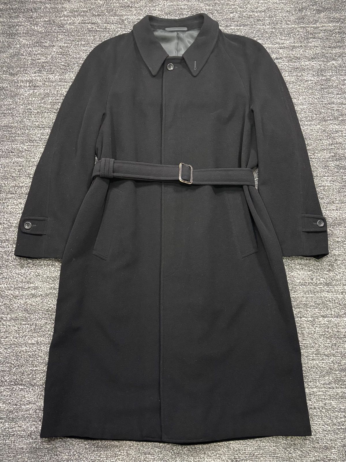 ARMANI COLLEZIONI ウールロングコート ブラック 52 アルマーニ 