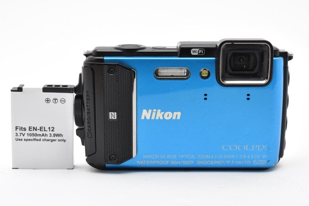 464 Nikon ニコン COOLPIX AW130 クールピクス ブルー デジタルカメラ デジカメ コンデジ 防水 耐衝撃 動作品