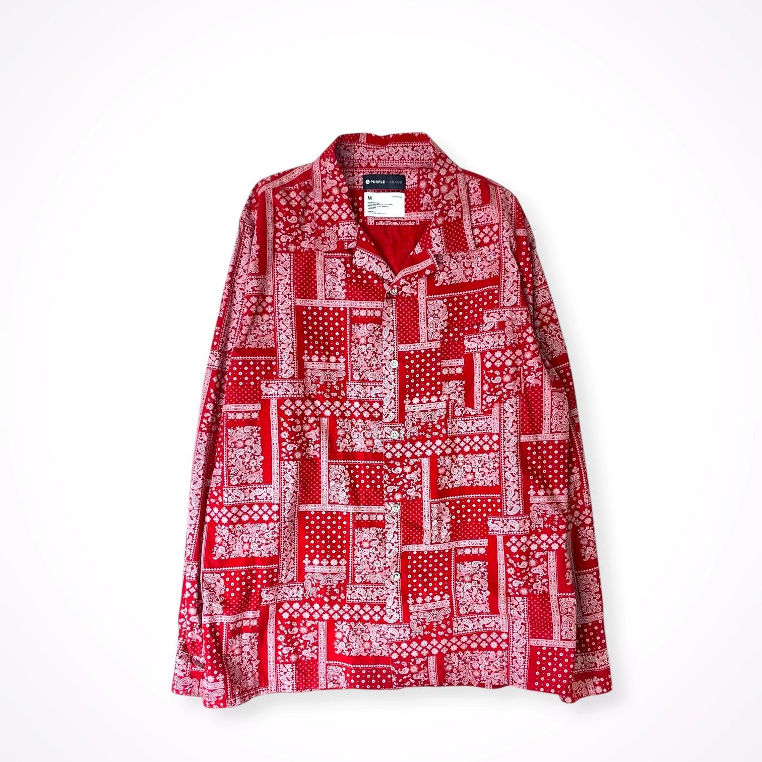 PURPLE BRAND / バンダナ柄シャツ 参考定価：60,000程度 SIZE:M 9,088円
