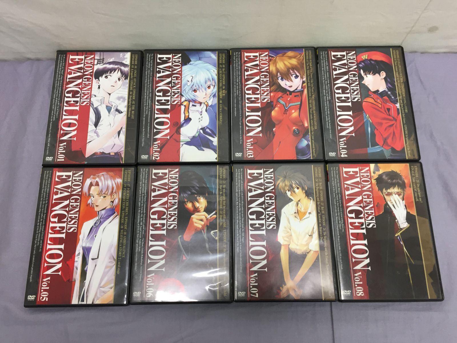 カメ】新世紀エヴァンゲリオン DVD 全8巻セット NEON GENESIS