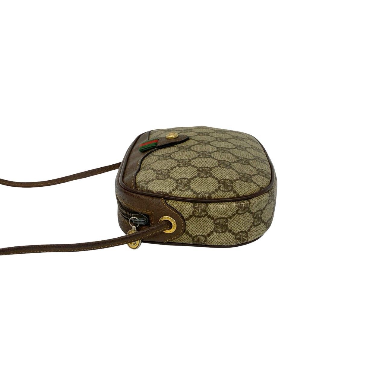 【美品】オールドグッチ GG ミニショルダーバッグ シェリーライン ゴールド 極 美品 GUCCI グッチ オールドグッチ シェリーライン GG ロゴ 柄 金具