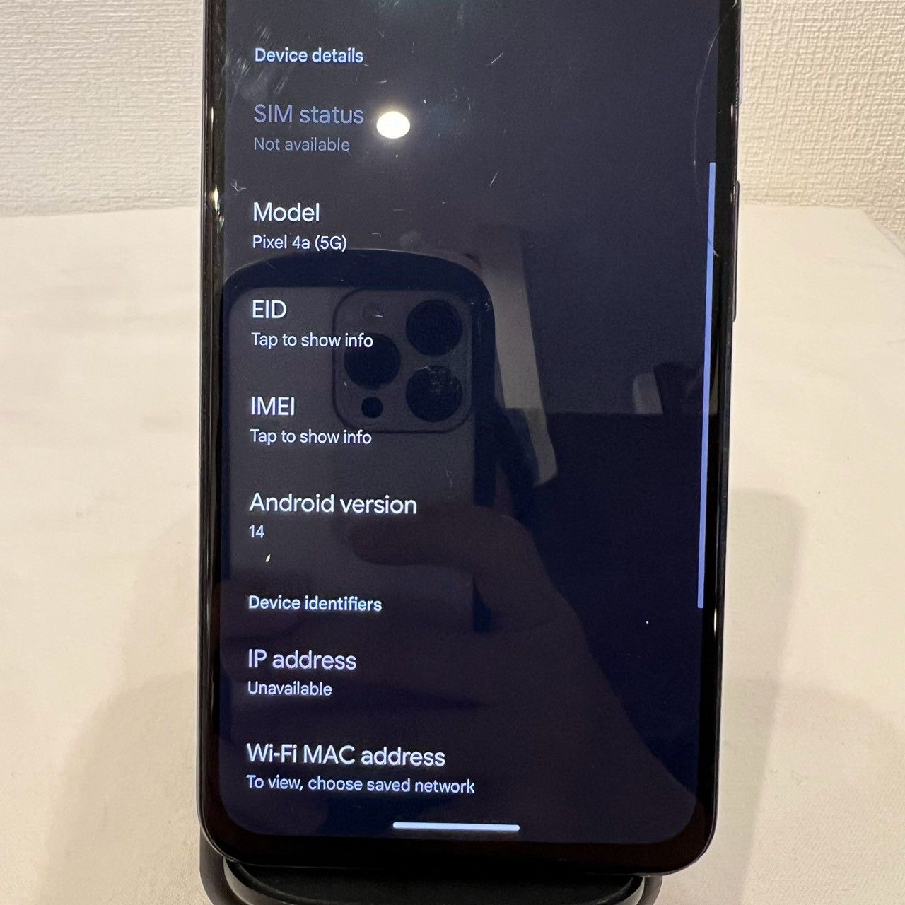 Google Pixel 4a (5G) 128GB ブラック SoftBank 利用制限○ 画面割れ