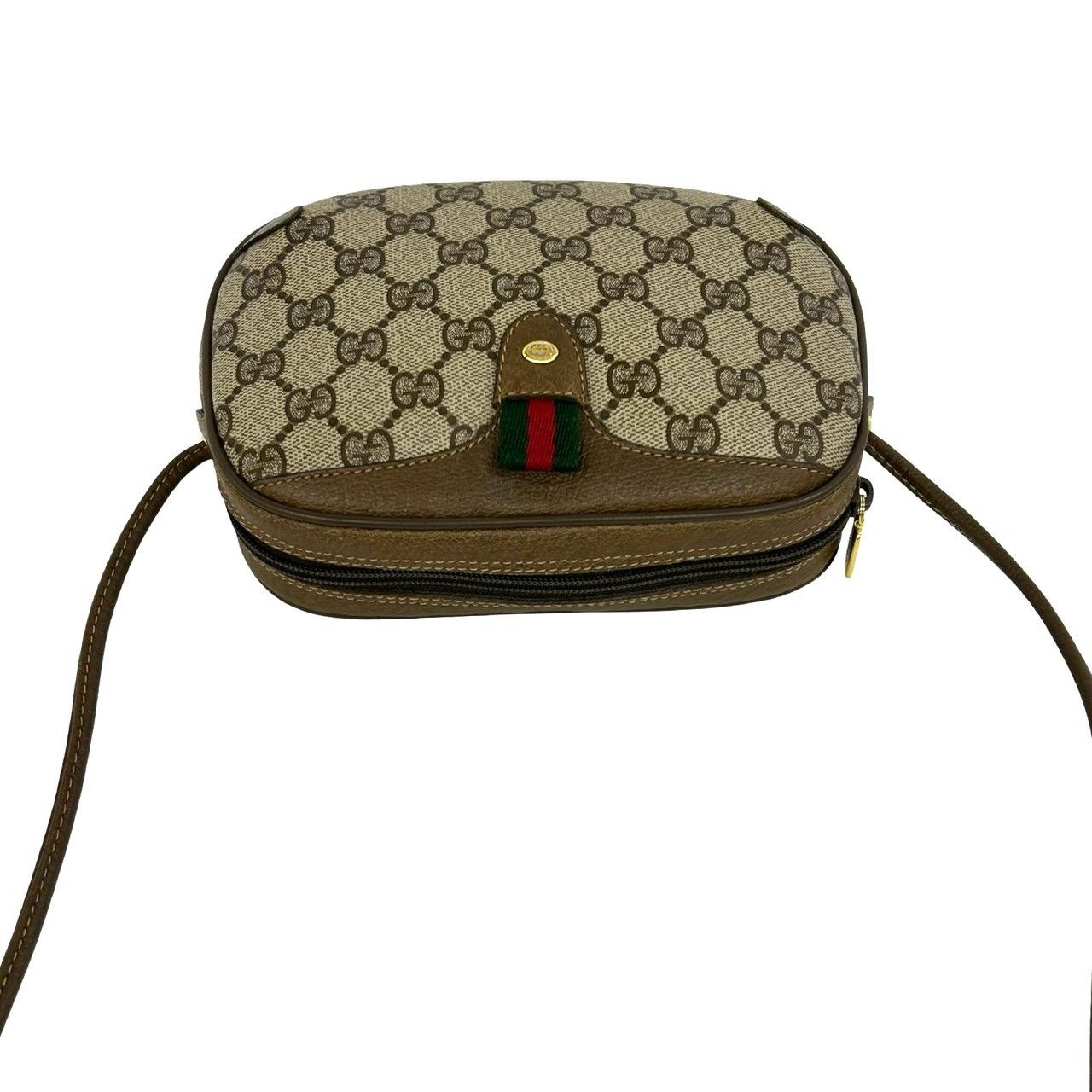 ほぼ未使用 GUCCI グッチ ヴィンテージ シェリーライン GG ロゴ 金具