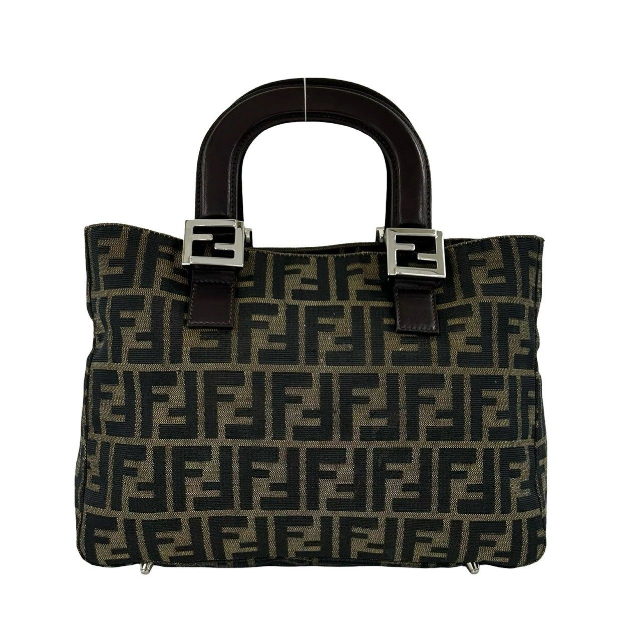 極 美品 FENDI フェンディ ヴィンテージ ズッカ FF 柄 キャンバス