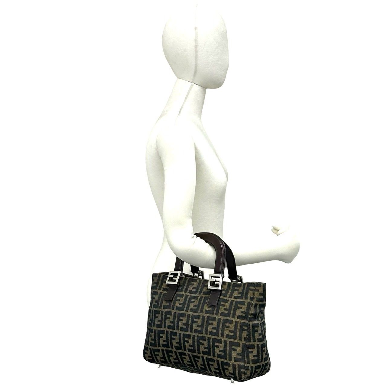 極 美品 FENDI フェンディ ヴィンテージ ズッカ FF 柄 キャンバス