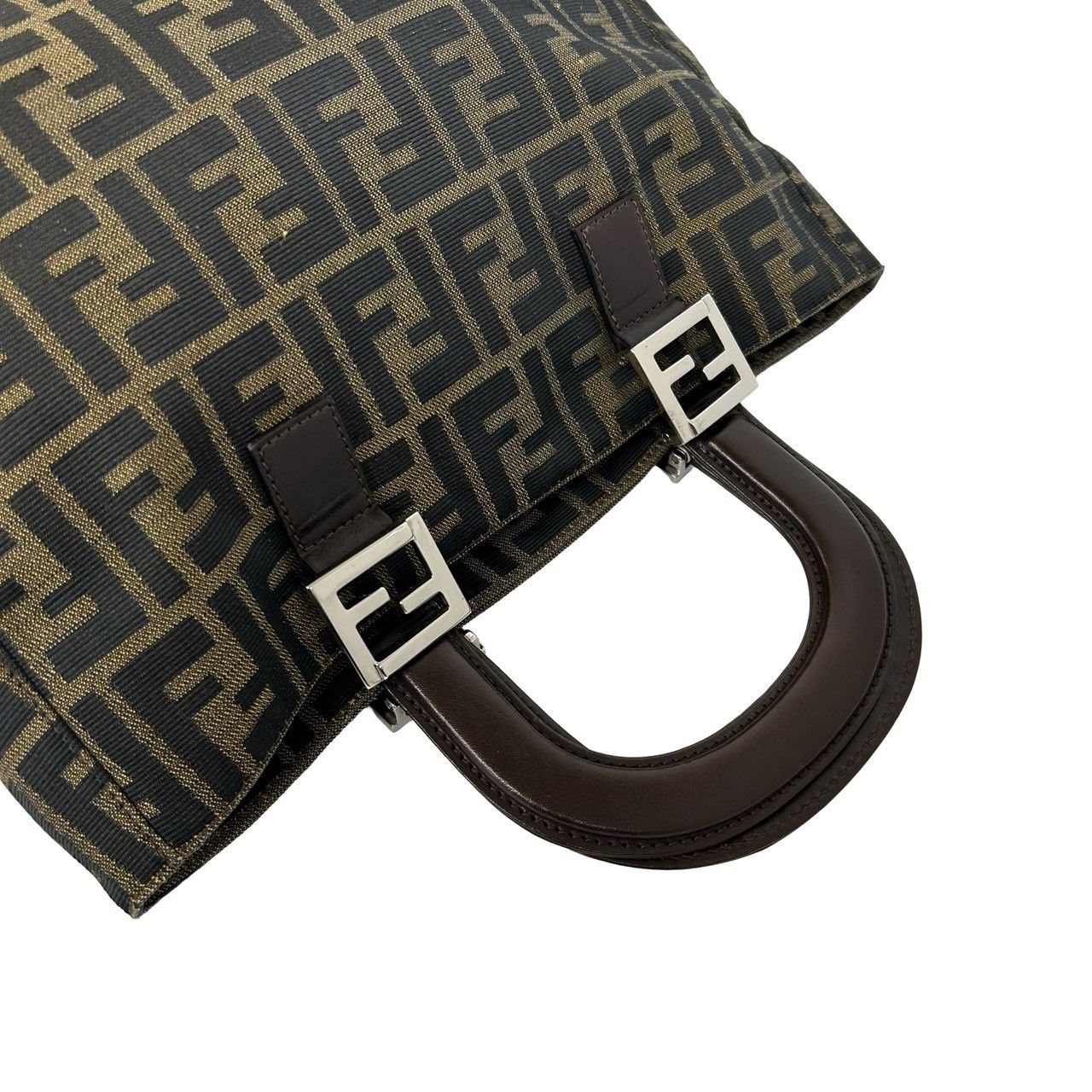極 美品 FENDI フェンディ ヴィンテージ ズッカ FF 柄 キャンバス