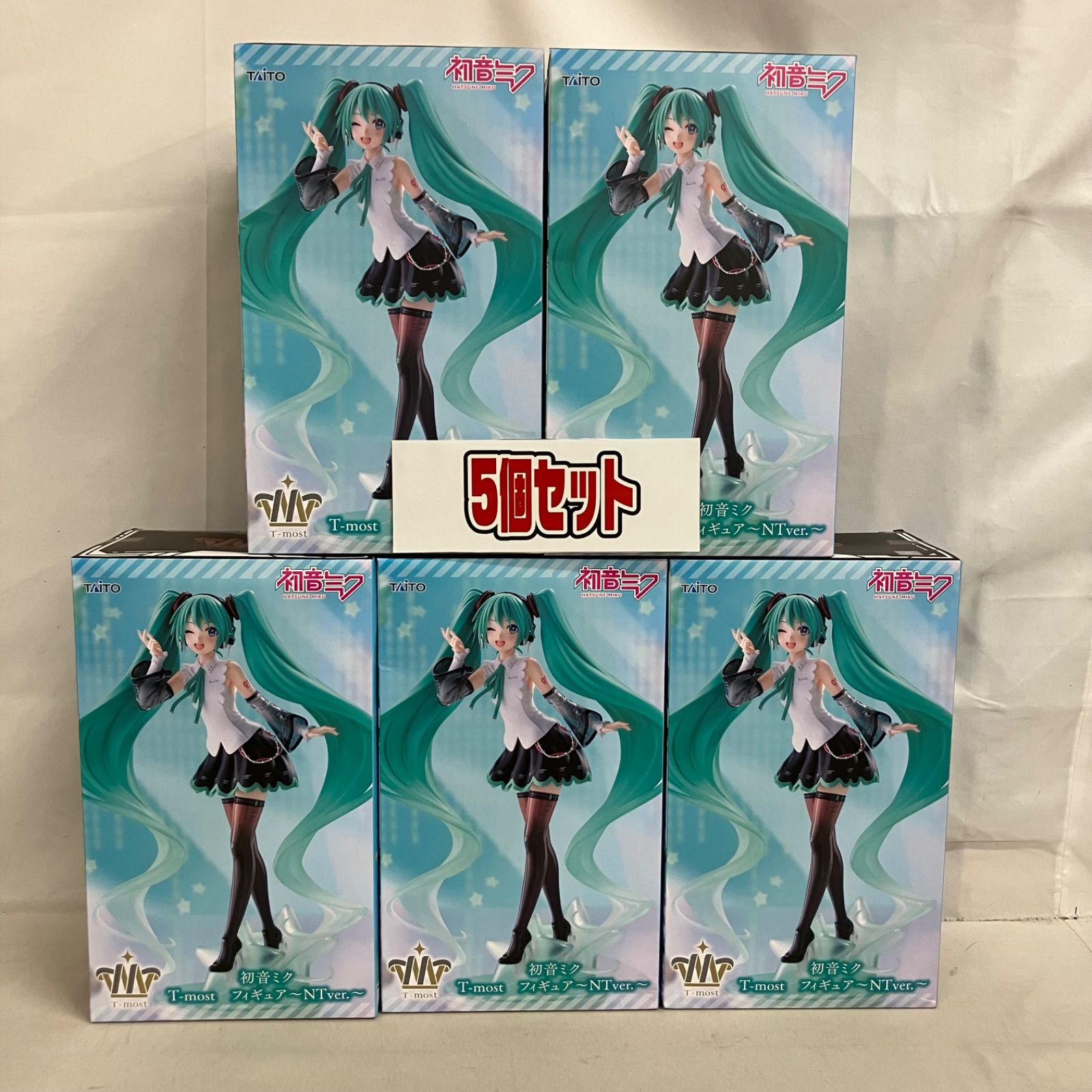 未開封 初音ミク T-most 初音ミク NT フィギュア 5個セット SFK387