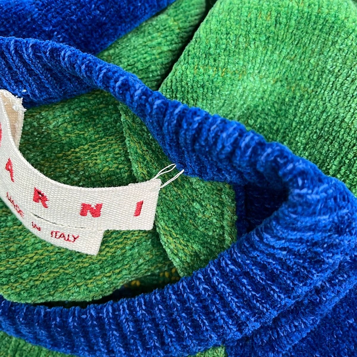 MARNI(マルニ) 半袖セーター サイズ40 M レディース ブルー×グリーン