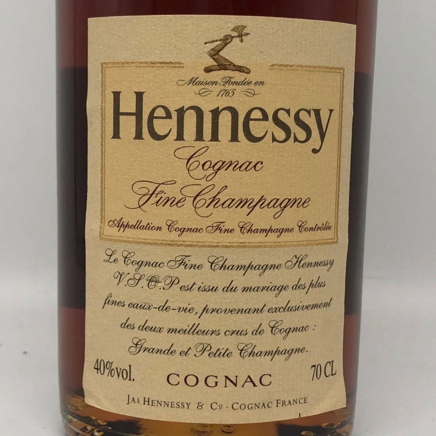 ヘネシー VSOP ファインシャンパーニュ スリムボトル クリアボトル ヘネシー VSOP ファインシャンパーニュ スリムボトル クリアボトル【O2