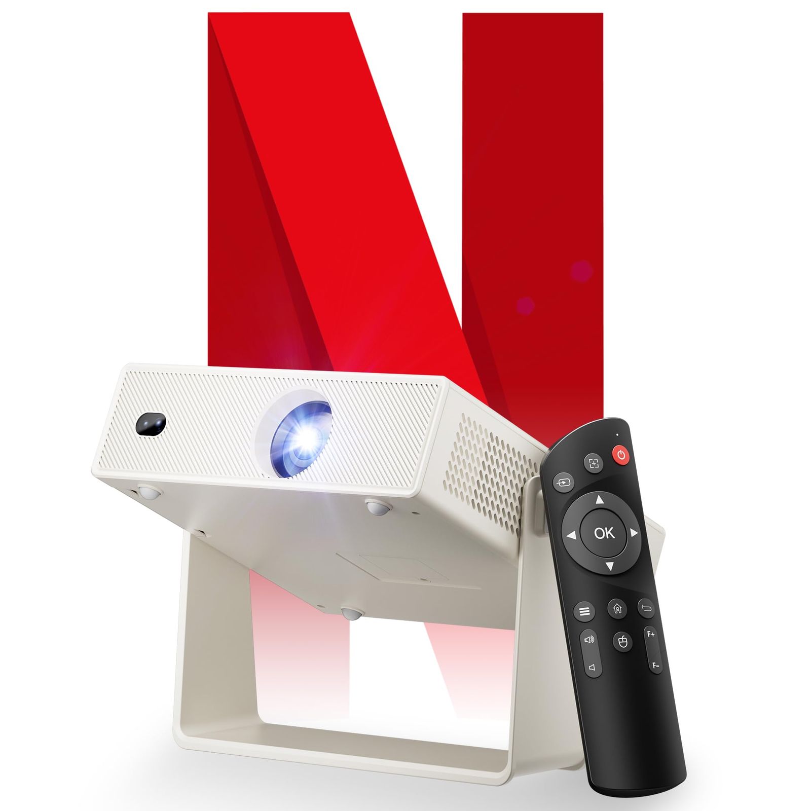 プロジェクター 家庭用 小型 天井【1100ANSI高輝度・Netflix視聴可・全