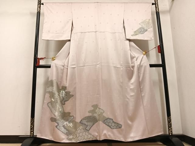平和屋着物●訪問着　絞り　刺繍　草花文　金彩　正絹　逸品　未使用　AABM5164ph 27,885円