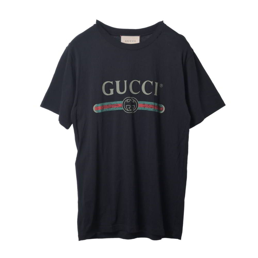 GUCCI 457095 X5L89 ロゴ オーバーサイズ コットン Tシャツ 16,186円