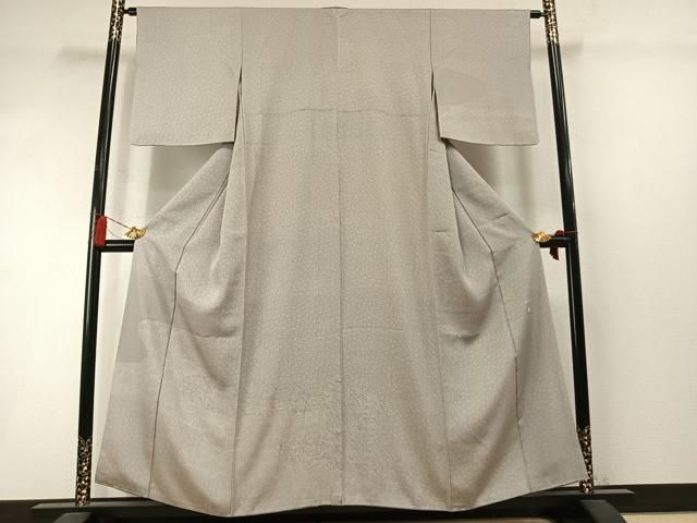 平和屋着物●伝統工芸士　石塚幸生　江戸小紋　訪問着　霞取り花文　正絹　逸品　AABM3903fy 24,050円