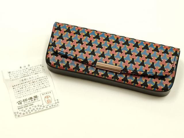 平和屋着物●甲州印傳 印傳屋　和装小物　眼鏡入れ　逸品　AABL5301ay