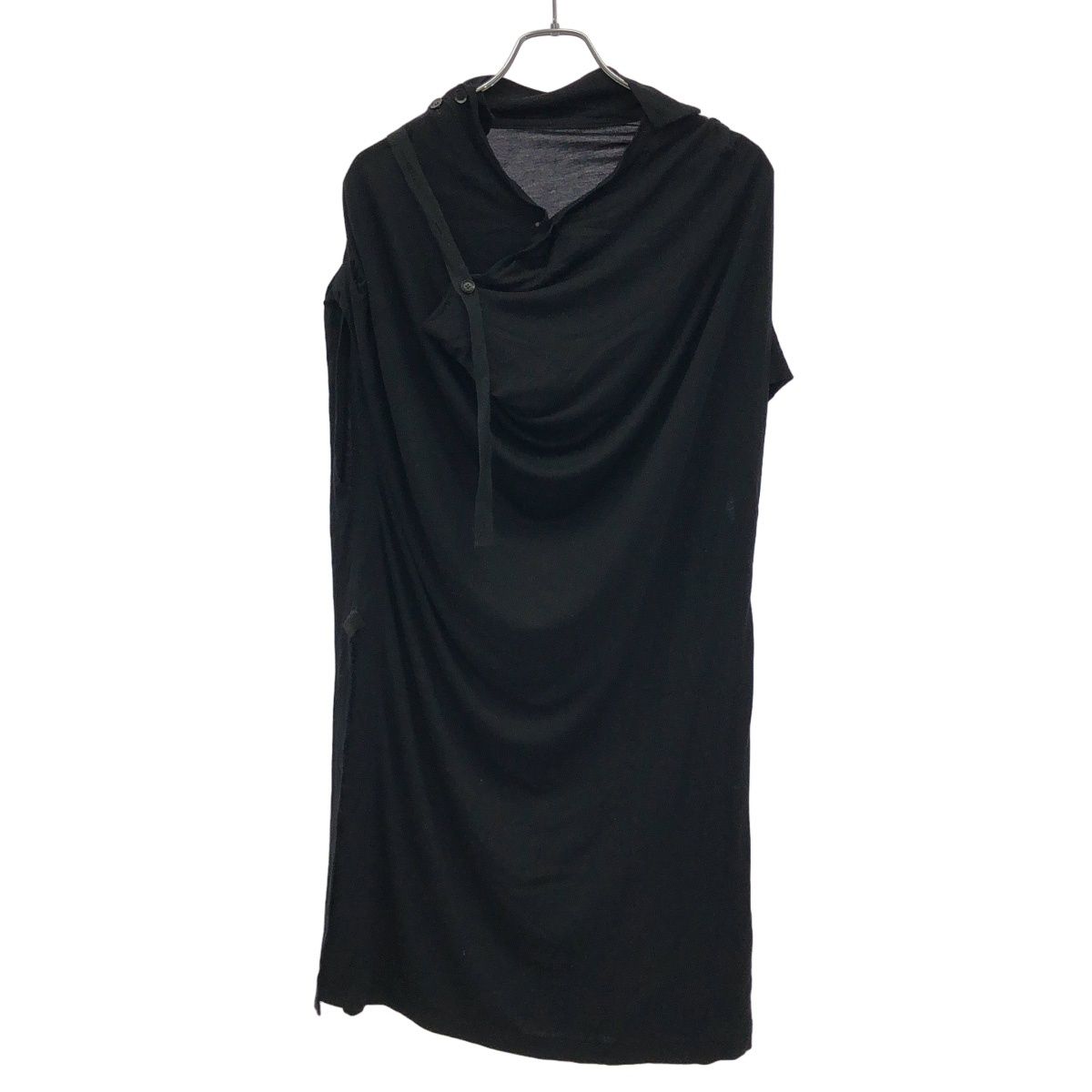 ヨウジヤマモト プリュスノアール 変形ロングベスト Yohji Yamamoto+NOIR ヨウジヤマモト プリュスノアール ノースリーブ