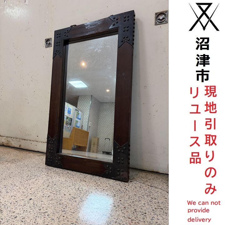 現地引き取りのみ(配送不可)】アンティーク鏡 - メルカリ