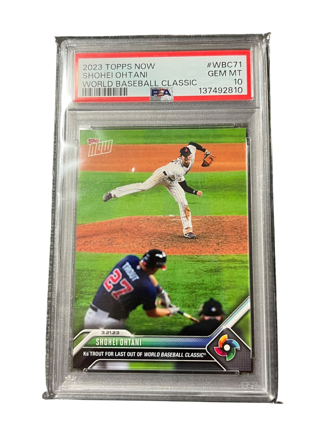 WBC2023年決勝 大谷翔平 トラウト psa10 伝説の試合 - メルカリ