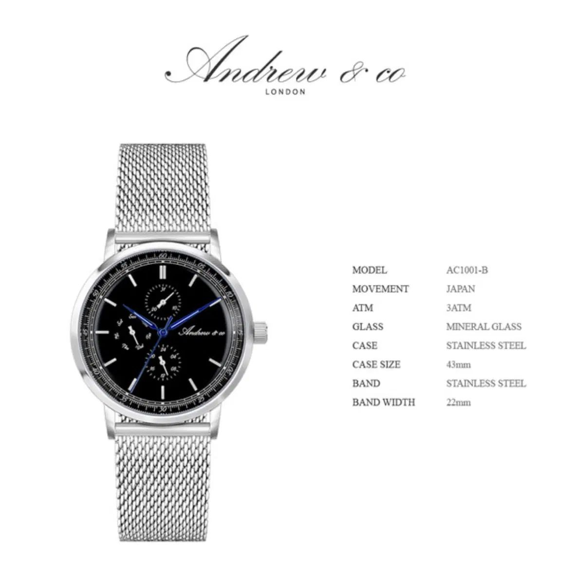 Andrew & Co メンズ 時計 時計 未使用 商品