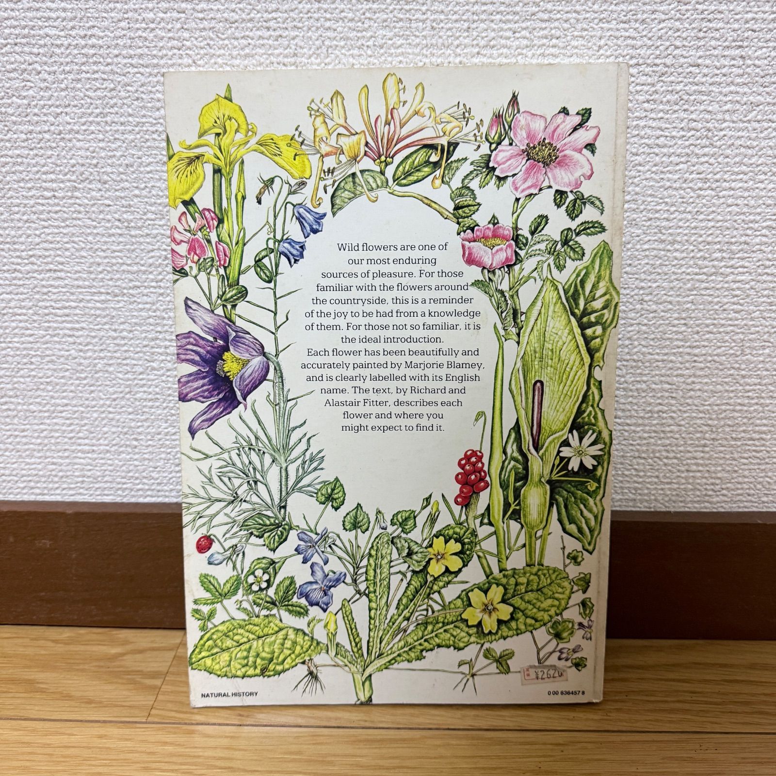 洋書 WILD FLOWERS 英国・北ヨーロッパの野草図鑑 植物画 Fontana 1981