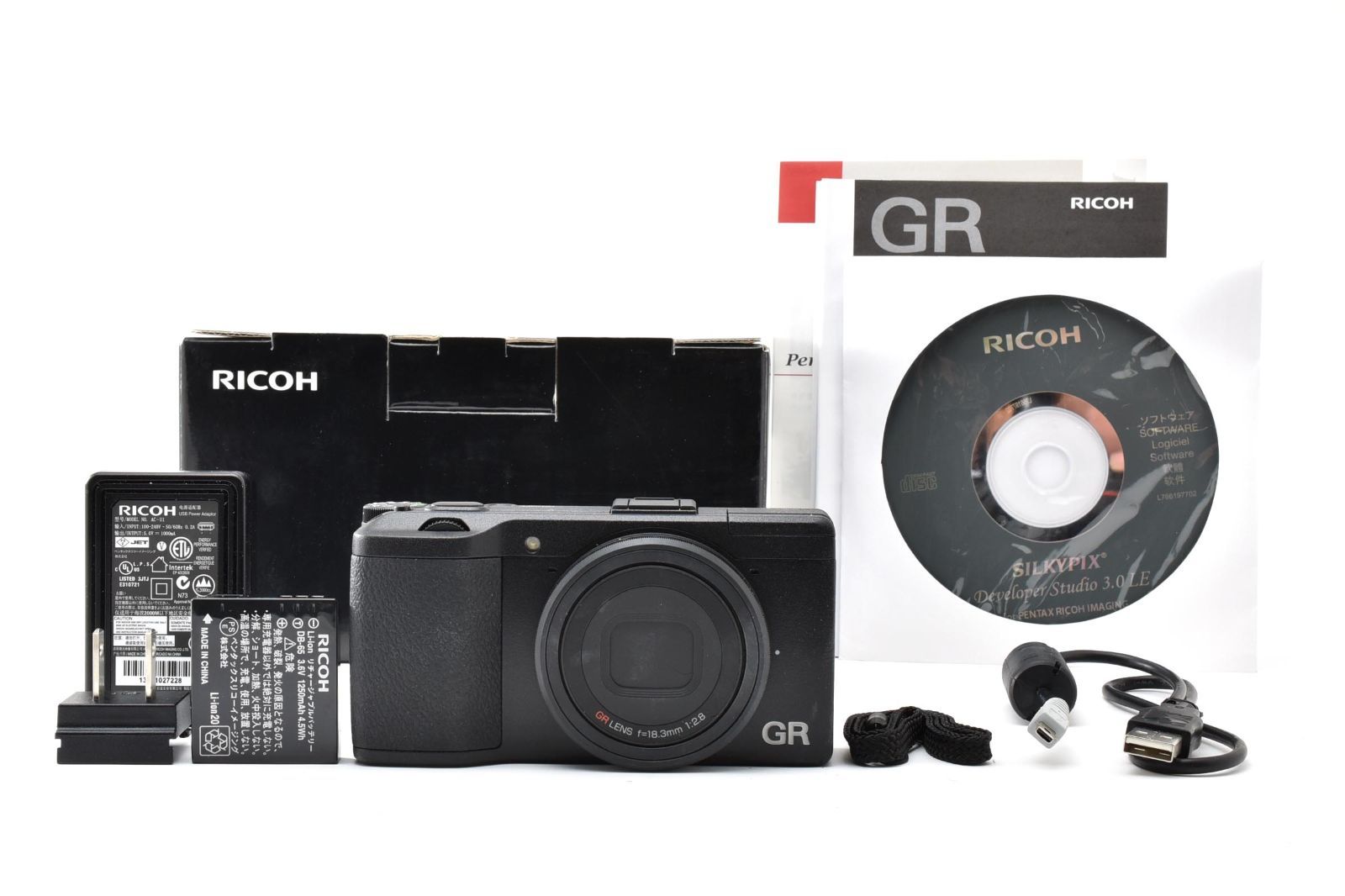 希少 RICOH GR リコー コンパクト デジタルカメラ 16.2MP メガピクセル