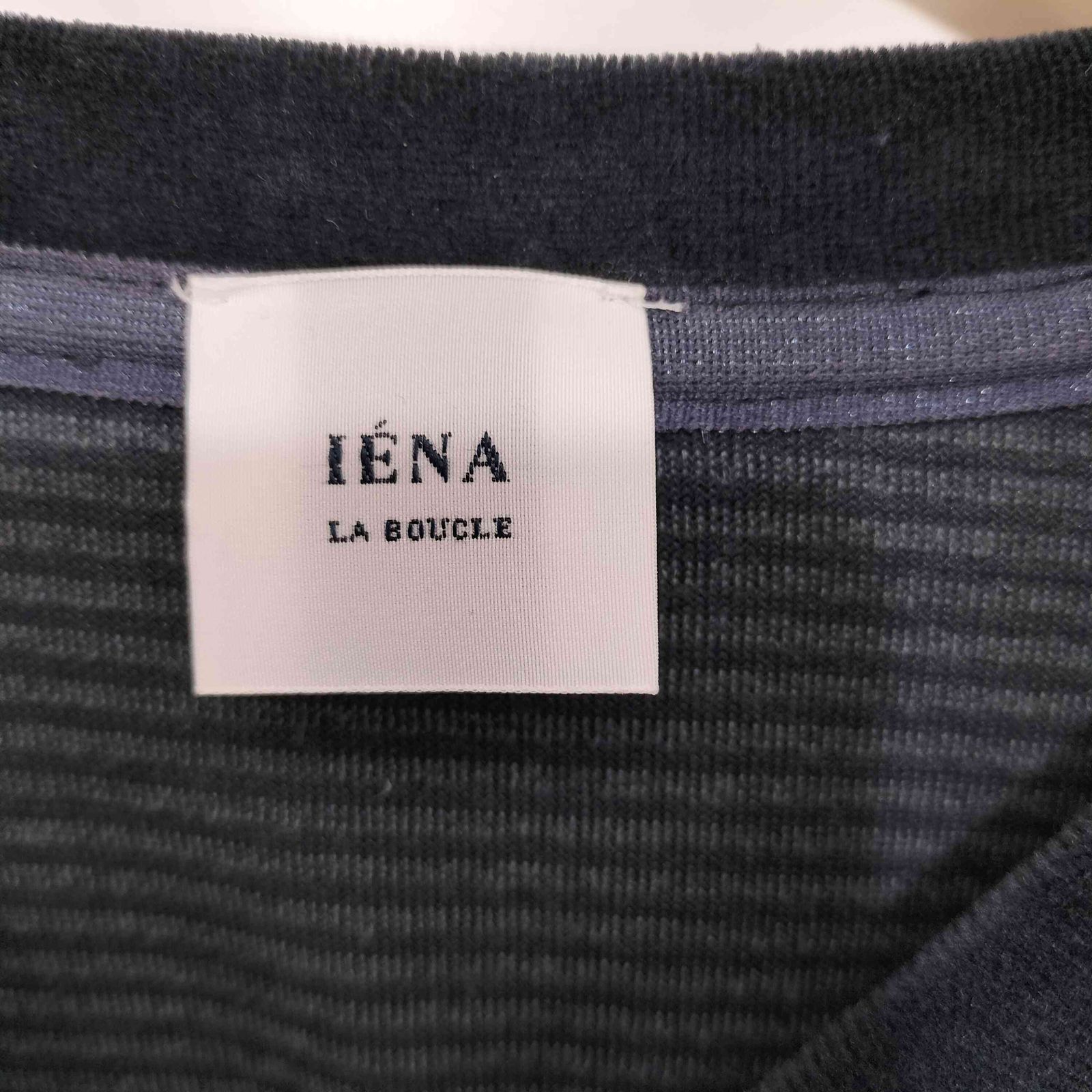 イエナラブークル IENA LA BOUCLE 26SS ベロアボーダーTシャツ