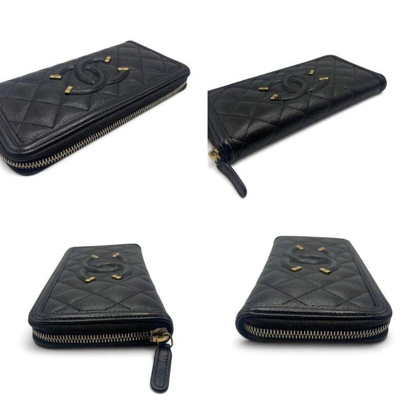 CHANEL シャネル CCフィリグリー 長財布 ココマーク マトラッセ