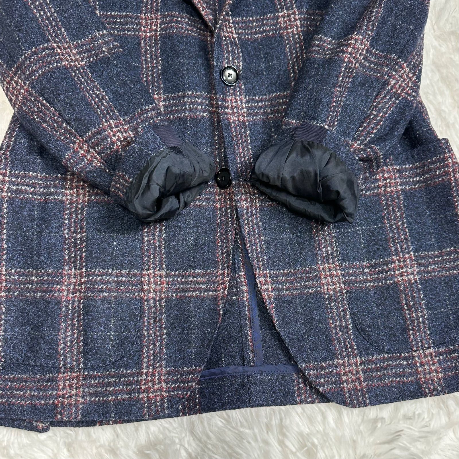 TAGLIATORE テーラードジャケット モンテカルロ チェック シルク