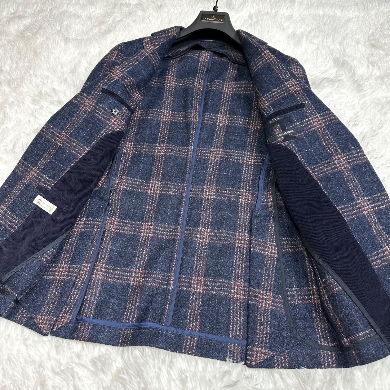 TAGLIATORE テーラードジャケット モンテカルロ チェック シルク