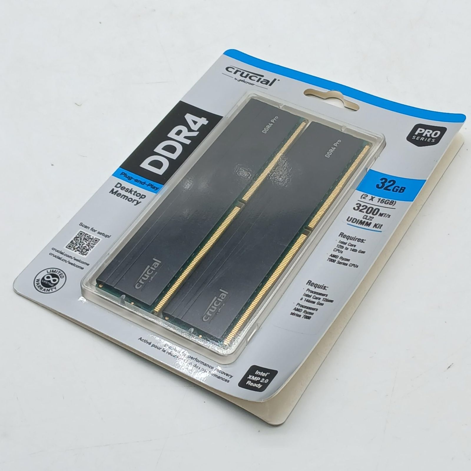 Crucial(クルーシャル) PRO (マイクロン製) 16GBX2枚 No.7181 Crucial(クルーシャル) PRO (マイクロン製) デスクトップ用