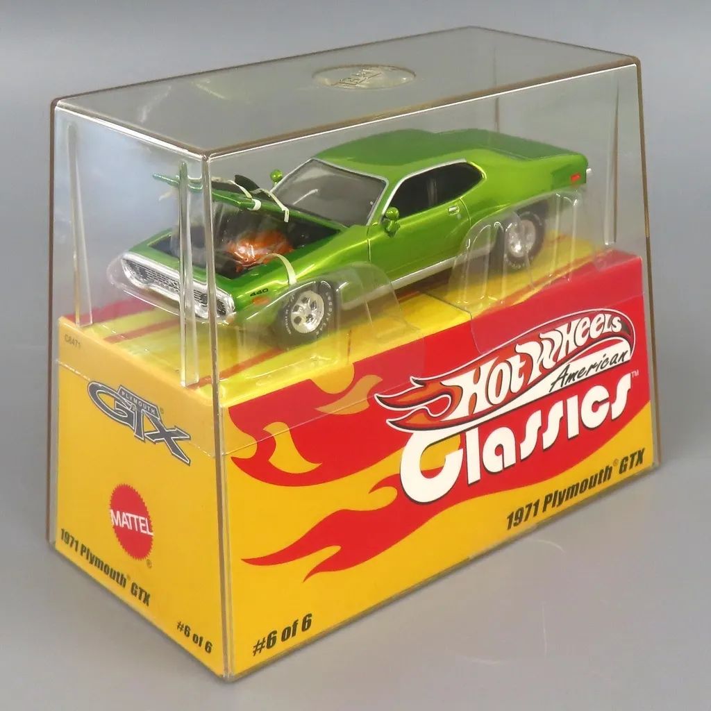 中古】ミニカー 1/43 1971 PLYMOUTH GTX(グリーンメタリック) 「Hot