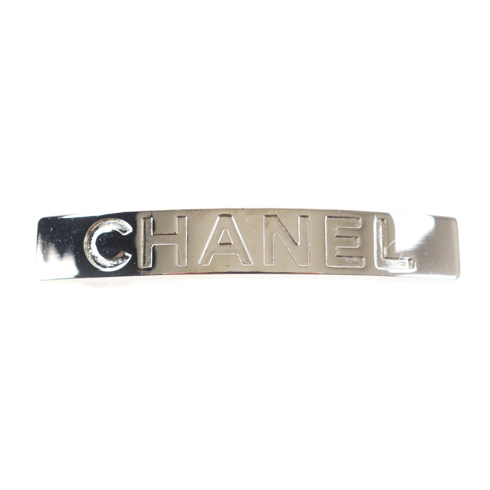 極美品☆CHANEL シャネル ヴィンテージ 96P ロゴデザイン バレッタ