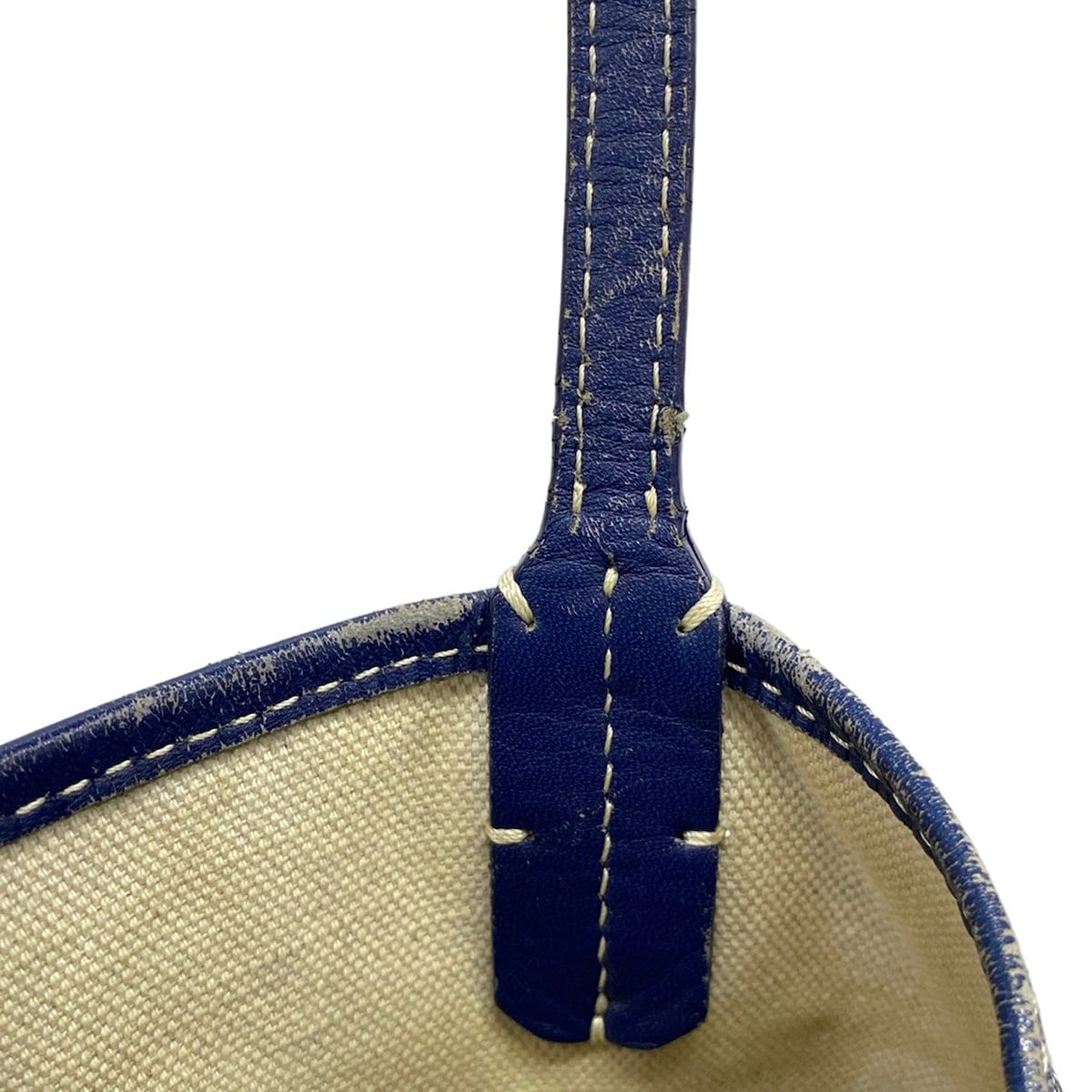 GOYARD(ゴヤール) トートバッグ サンルイPM ネイビー レザー - メルカリ