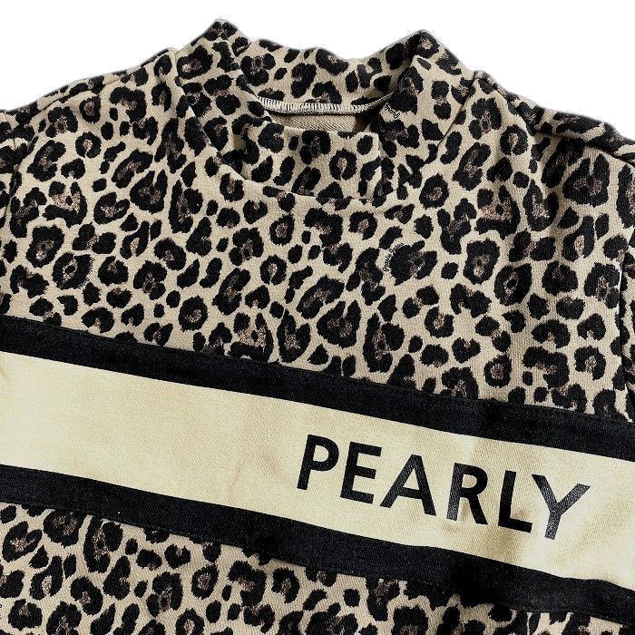 PEARLY GATES パーリーゲイツ ゴルフ 日本製 コットン裏毛 レオパード