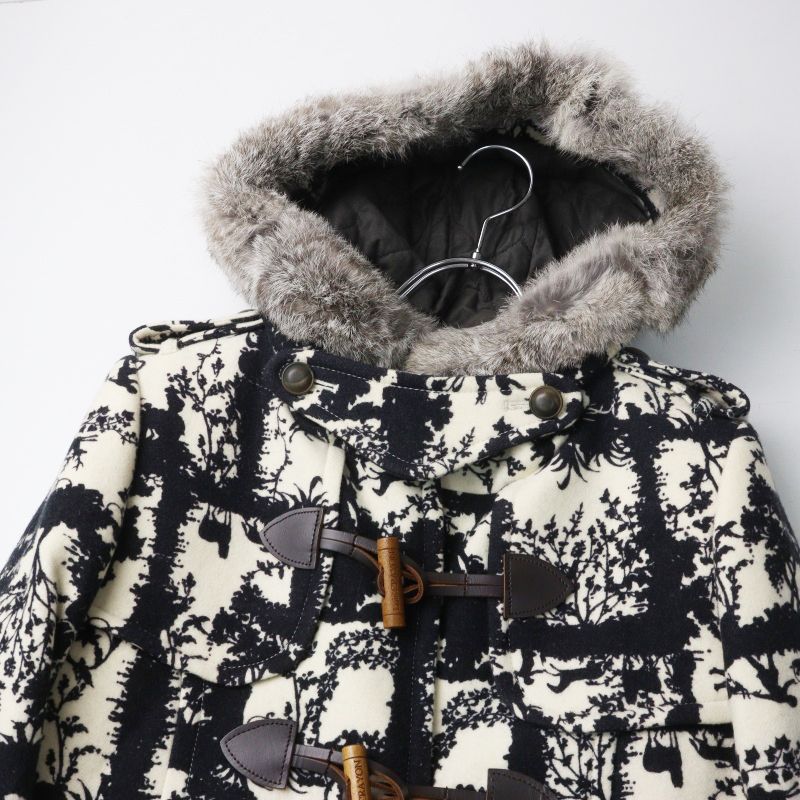 [美品]Lois CRAYON ロイスクレヨン ゴブラン ダッフルコート Archive 00s ロイスクレヨン Lois CRAYON 総柄 ダッフルコート M オフ