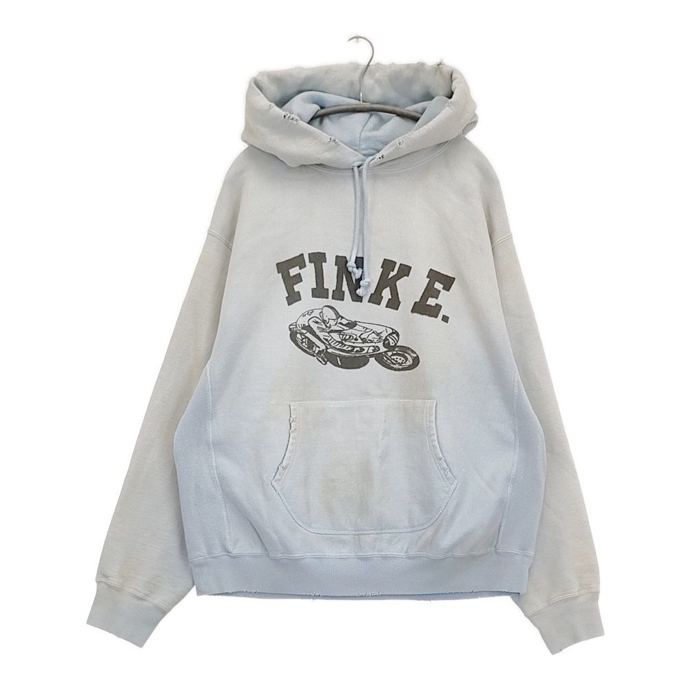 BOWWOW ダメージ加工 パーカー ビンテージ BOWWOW FINK E. HOODIE AGED サイズXL 定価36300円 スウェット