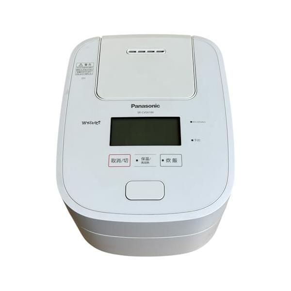 パナソニック スチーム&可変圧力IH炊飯ジャー(5．5合炊き) Wおどり炊き ホワイト SR-CVSX100-W 15,234円