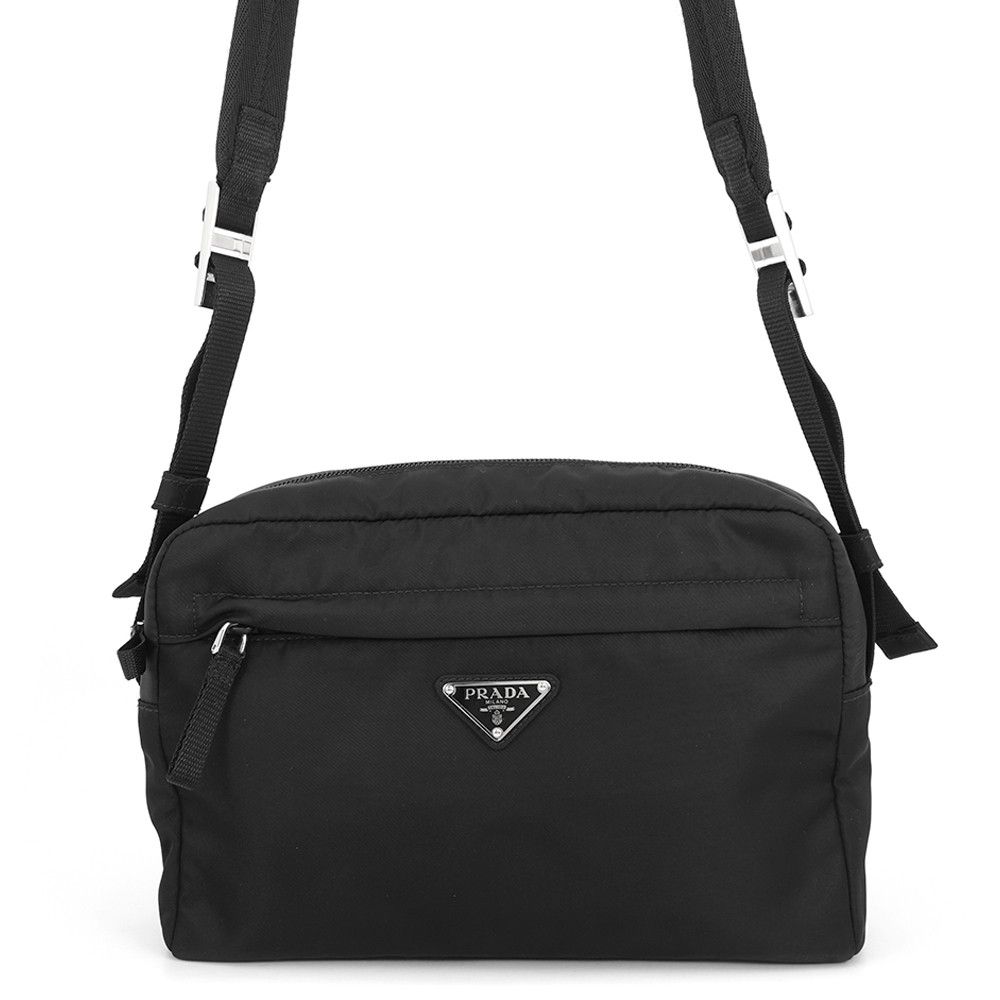 プラダ ショルダーバッグ トライアングルロゴ ナイロン 2VH090 PRADA バッグ 黒