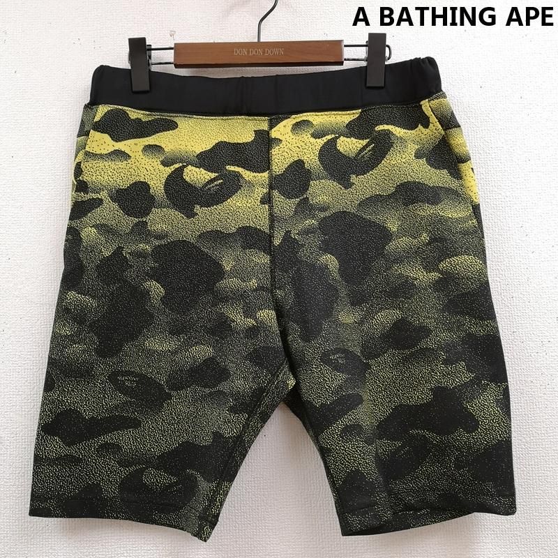 アベイシングエイプ 16SS NOISE CAMO カモ柄 スウェットショート