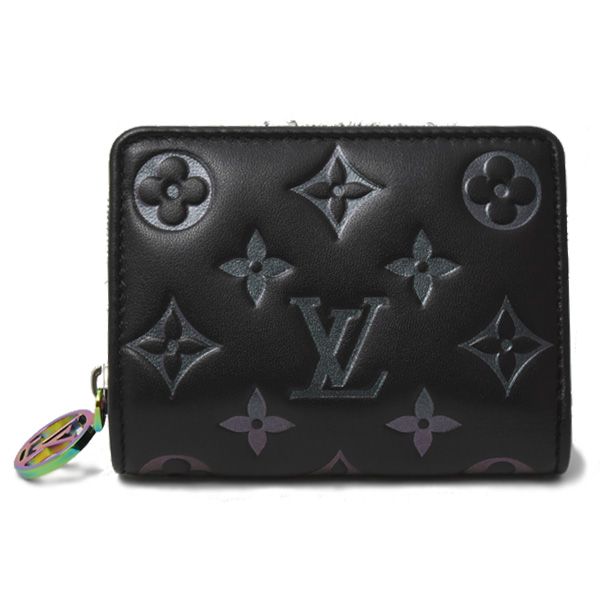ルイヴィトン 財布 レディース ポルトフォイ ユルー ミニウォレット モノグラムアンプラント レインボーノワール Louis Vuitton M82767 中古 55,880円