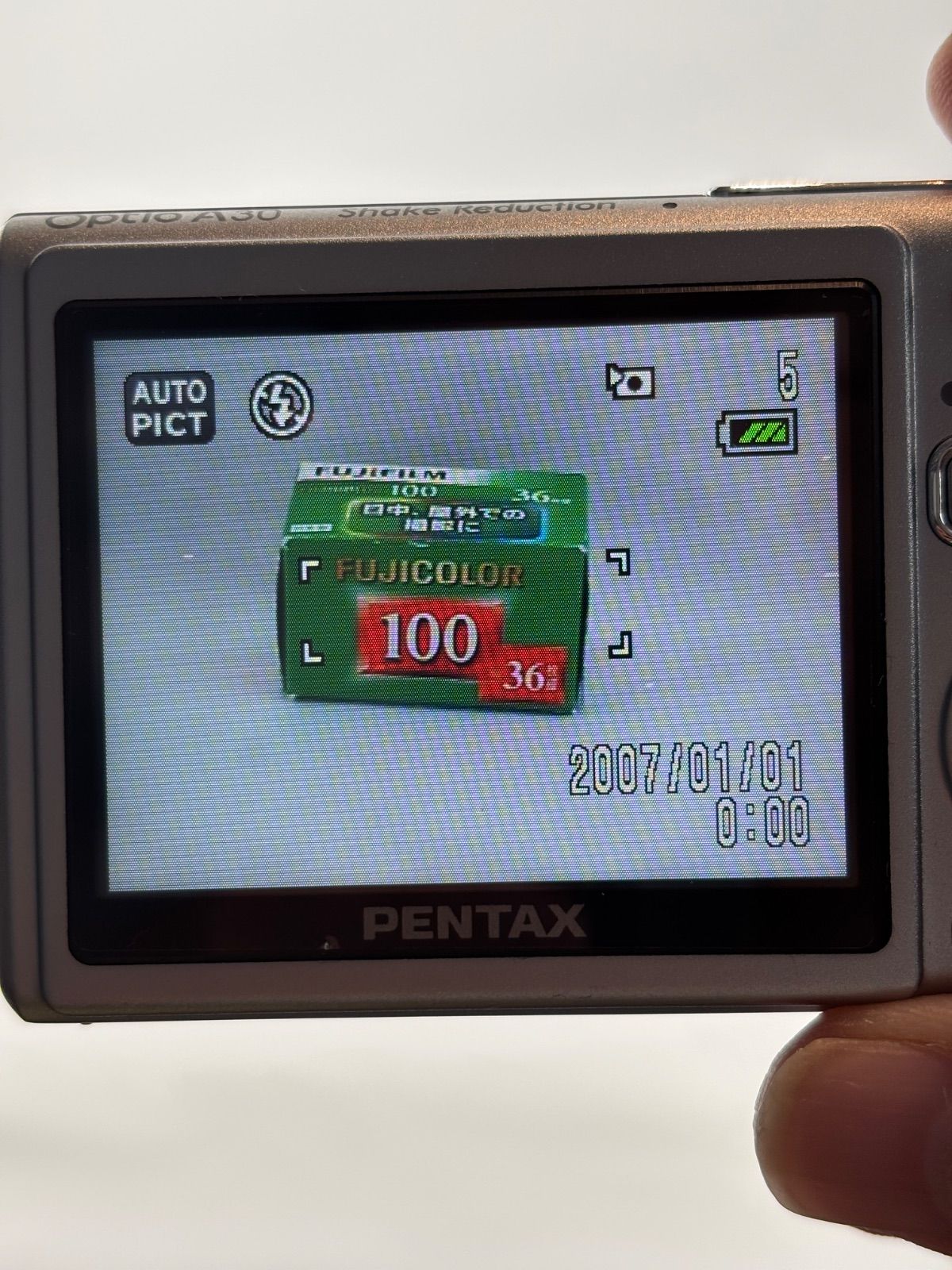 2660【動作確認済み】 PENTAX Optio A30 シルバー ペンタックス