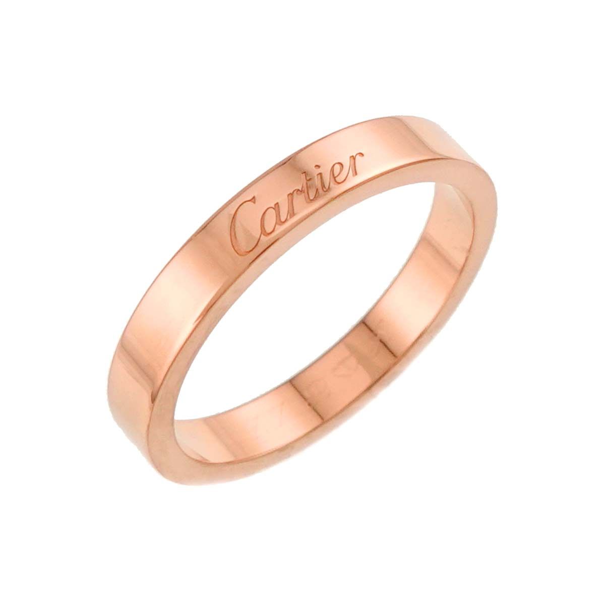 カルティエ Cartier Cドゥ #53 リング 幅3mm K18 PG ピンクゴールド