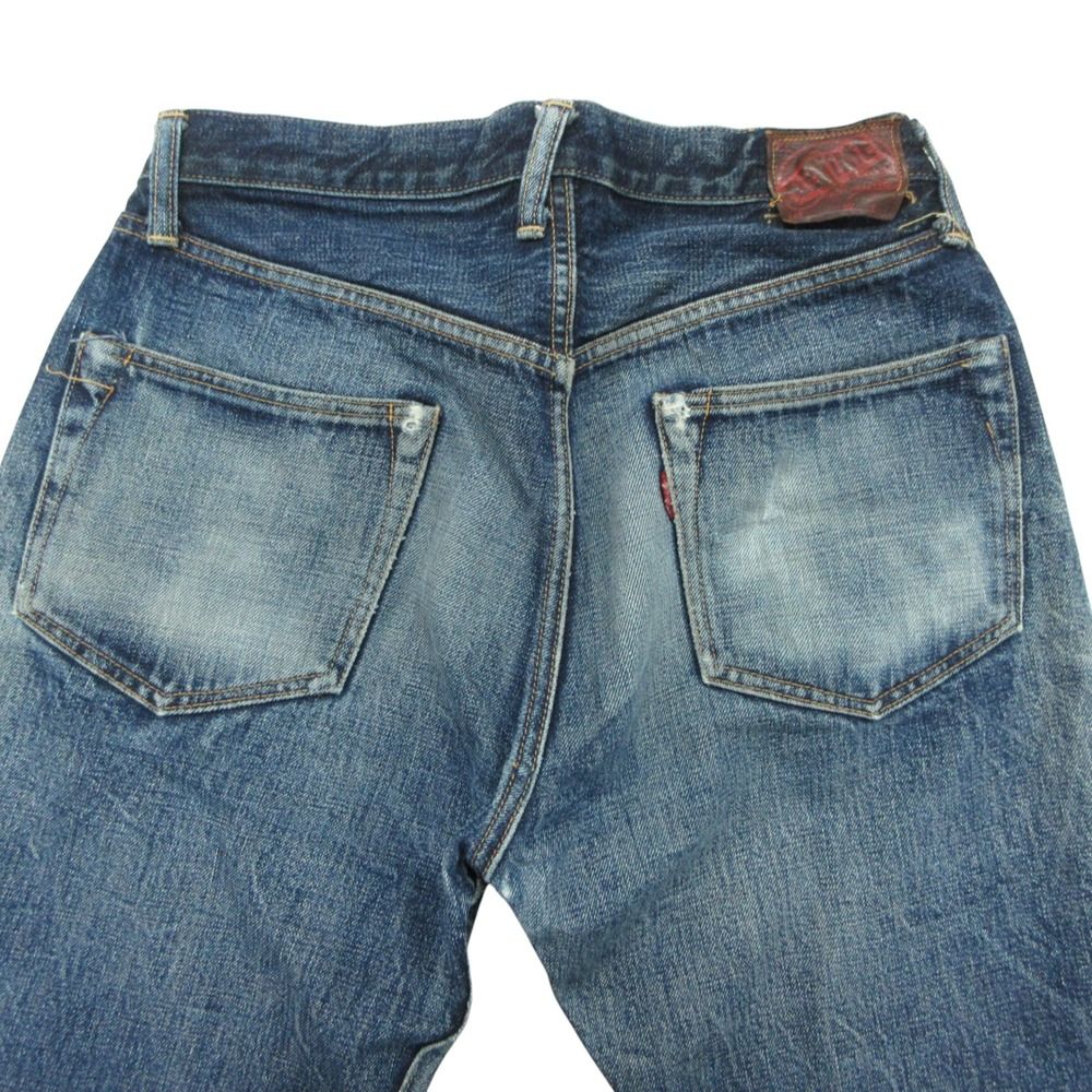 Denime ドゥニーム デニムパンツ ボタンフライ セルビッチ ストレート