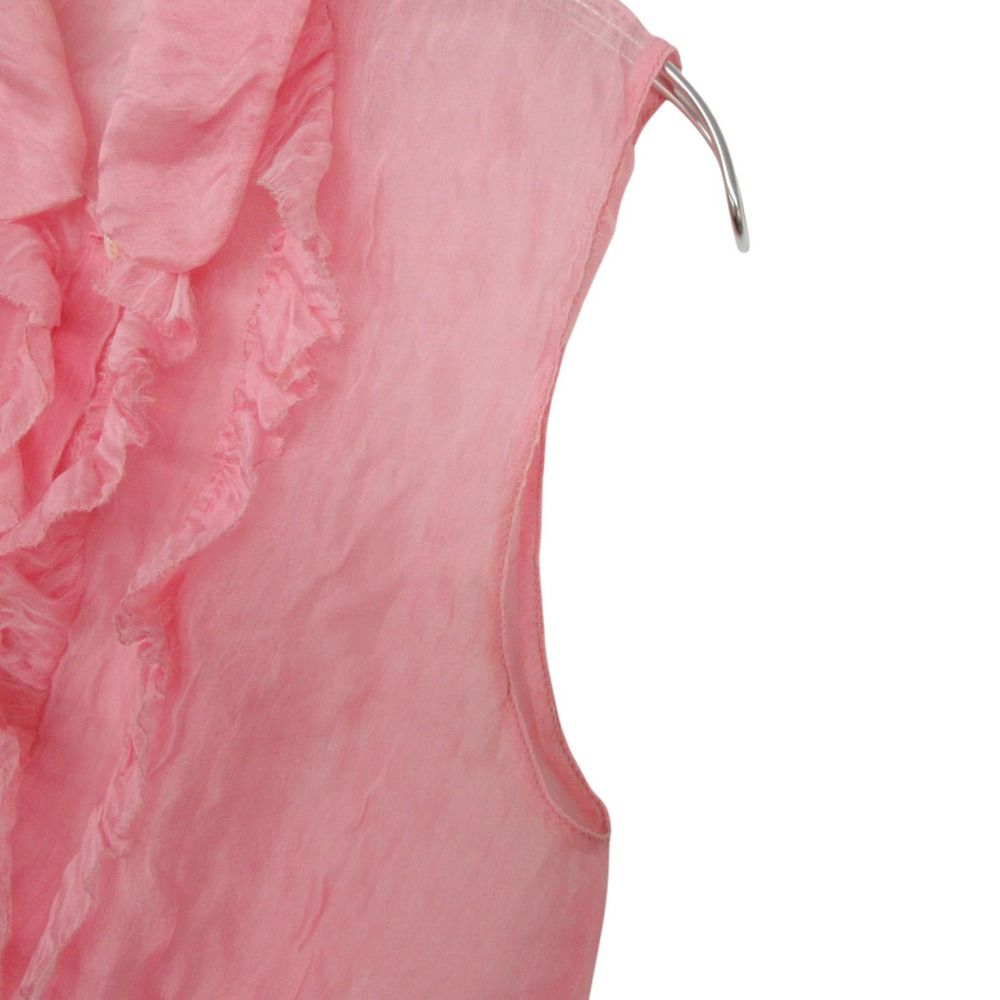 MIUMIU ミュウミュウ ブラウス シアーシャツ ノースリーブ フリル