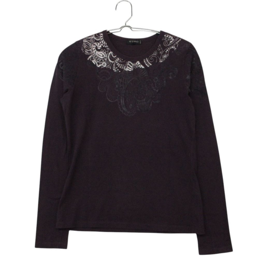 ETRO エトロ 長袖Tシャツ トップス カットソー ペイズリー柄 クルー